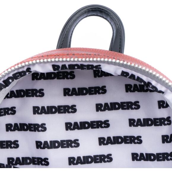 Loungefly NFL Las Vegas Raiders Football Team Pigskin Mini Backpack Back Pack - Picture 6 of 9